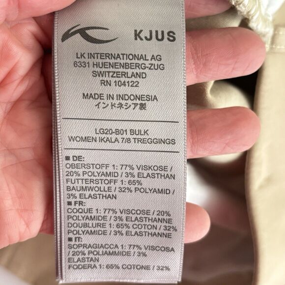 KJUS Womens Ikala 7/8 Treggings Sz S Pull On Stretch Athleisure Golf Performance - Picture 7 of 13